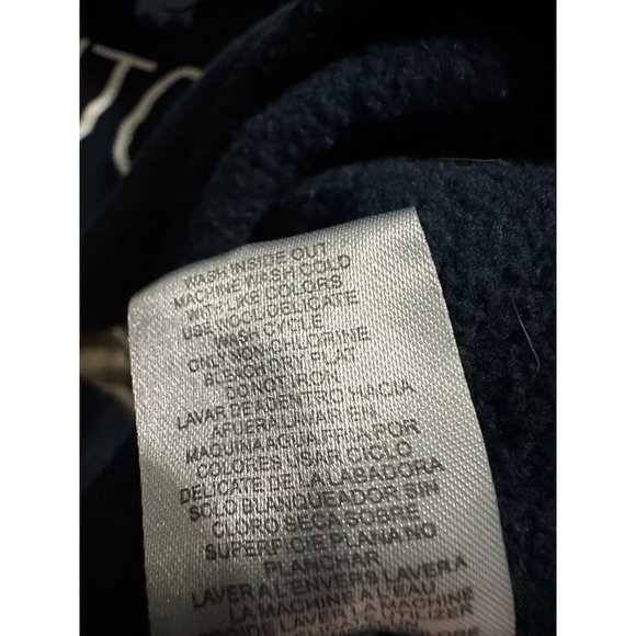 Disney size XL Stitch navy blue cotton blend cropped hoodie - Picture 7 of 8